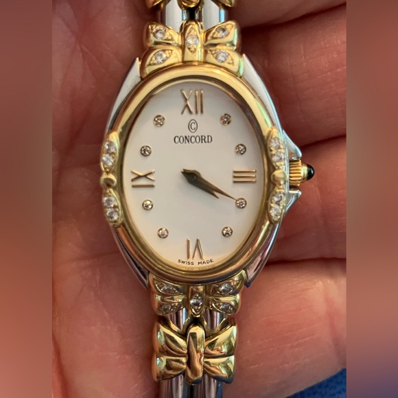 Concord Unique Papillon Butterfly Diamond 18K and Stainless Steel Quartz Watch - Picture 2 of 11